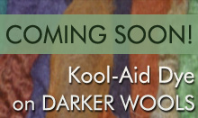 Kool-Aid Dye on Darker Wool